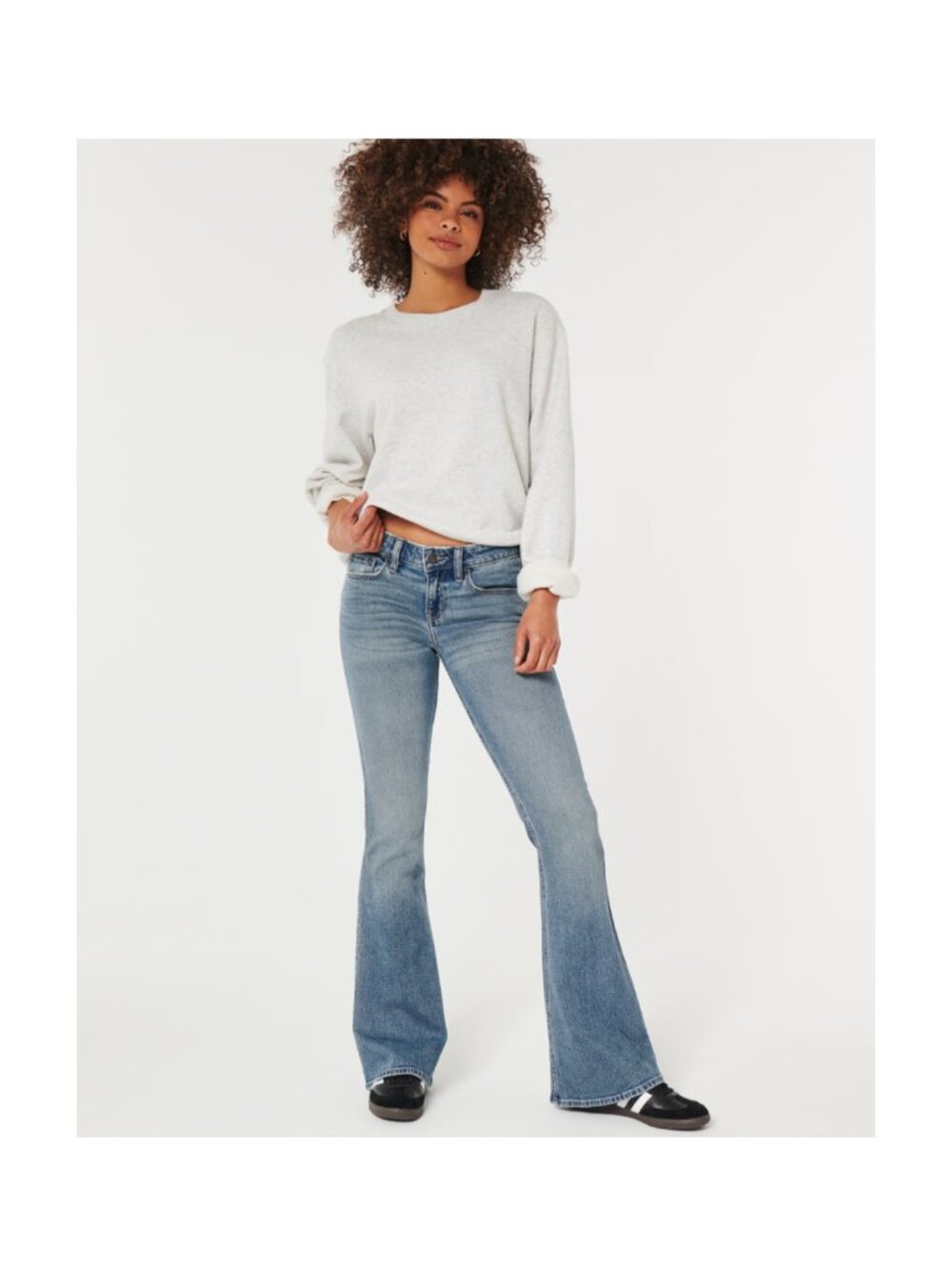 HOLLISTER Women's Soft Stretch Low-Rise Vintage Flare Jeans | Size 15R/W32 x L32